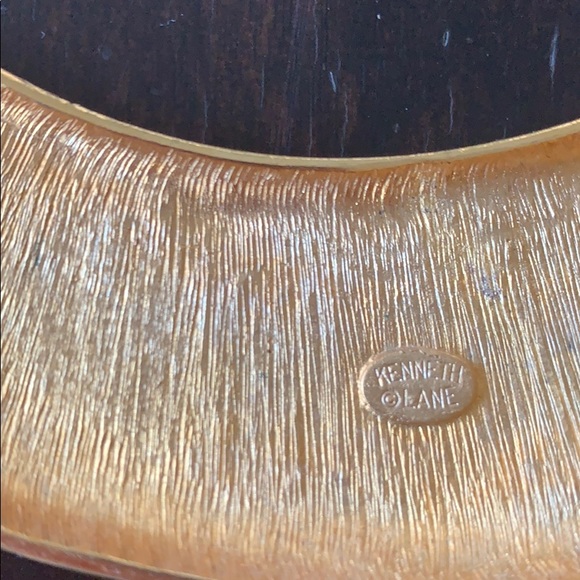 KJL plate gold collar necklace - Picture 3 of 4